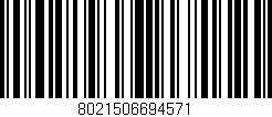 Código de barras (EAN, GTIN, SKU, ISBN): '8021506694571'