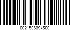 Código de barras (EAN, GTIN, SKU, ISBN): '8021506694588'