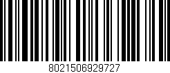 Código de barras (EAN, GTIN, SKU, ISBN): '8021506929727'