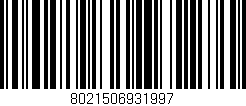 Código de barras (EAN, GTIN, SKU, ISBN): '8021506931997'