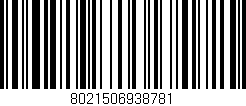 Código de barras (EAN, GTIN, SKU, ISBN): '8021506938781'