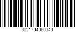 Código de barras (EAN, GTIN, SKU, ISBN): '8021704080343'
