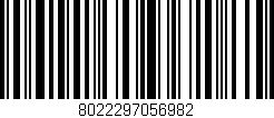 Código de barras (EAN, GTIN, SKU, ISBN): '8022297056982'