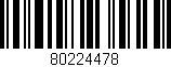 Código de barras (EAN, GTIN, SKU, ISBN): '80224478'