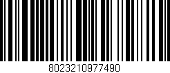 Código de barras (EAN, GTIN, SKU, ISBN): '8023210977490'