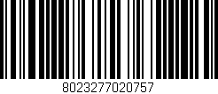 Código de barras (EAN, GTIN, SKU, ISBN): '8023277020757'