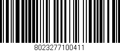 Código de barras (EAN, GTIN, SKU, ISBN): '8023277100411'