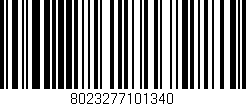 Código de barras (EAN, GTIN, SKU, ISBN): '8023277101340'
