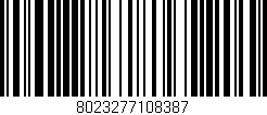 Código de barras (EAN, GTIN, SKU, ISBN): '8023277108387'