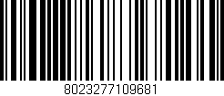 Código de barras (EAN, GTIN, SKU, ISBN): '8023277109681'