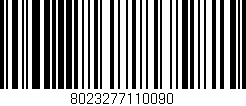 Código de barras (EAN, GTIN, SKU, ISBN): '8023277110090'