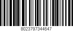 Código de barras (EAN, GTIN, SKU, ISBN): '8023797344647'