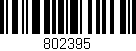 Código de barras (EAN, GTIN, SKU, ISBN): '802395'