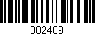 Código de barras (EAN, GTIN, SKU, ISBN): '802409'