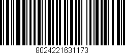 Código de barras (EAN, GTIN, SKU, ISBN): '8024221631173'