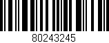 Código de barras (EAN, GTIN, SKU, ISBN): '80243245'