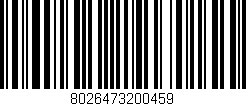 Código de barras (EAN, GTIN, SKU, ISBN): '8026473200459'