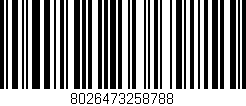 Código de barras (EAN, GTIN, SKU, ISBN): '8026473258788'