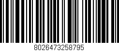 Código de barras (EAN, GTIN, SKU, ISBN): '8026473258795'