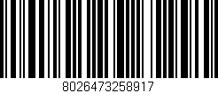 Código de barras (EAN, GTIN, SKU, ISBN): '8026473258917'