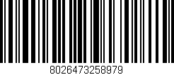 Código de barras (EAN, GTIN, SKU, ISBN): '8026473258979'