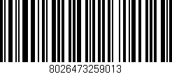 Código de barras (EAN, GTIN, SKU, ISBN): '8026473259013'