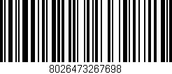 Código de barras (EAN, GTIN, SKU, ISBN): '8026473267698'