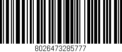 Código de barras (EAN, GTIN, SKU, ISBN): '8026473285777'