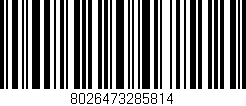 Código de barras (EAN, GTIN, SKU, ISBN): '8026473285814'
