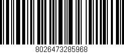 Código de barras (EAN, GTIN, SKU, ISBN): '8026473285968'