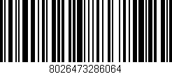 Código de barras (EAN, GTIN, SKU, ISBN): '8026473286064'