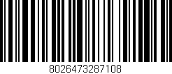 Código de barras (EAN, GTIN, SKU, ISBN): '8026473287108'