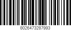 Código de barras (EAN, GTIN, SKU, ISBN): '8026473287993'