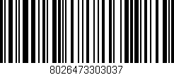 Código de barras (EAN, GTIN, SKU, ISBN): '8026473303037'