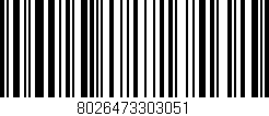 Código de barras (EAN, GTIN, SKU, ISBN): '8026473303051'