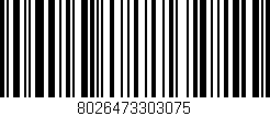 Código de barras (EAN, GTIN, SKU, ISBN): '8026473303075'
