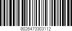 Código de barras (EAN, GTIN, SKU, ISBN): '8026473303112'