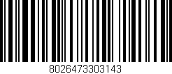 Código de barras (EAN, GTIN, SKU, ISBN): '8026473303143'