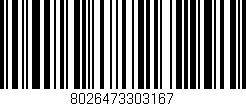 Código de barras (EAN, GTIN, SKU, ISBN): '8026473303167'
