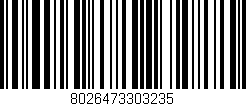 Código de barras (EAN, GTIN, SKU, ISBN): '8026473303235'