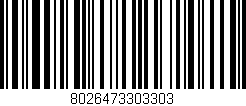 Código de barras (EAN, GTIN, SKU, ISBN): '8026473303303'