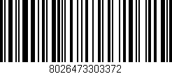 Código de barras (EAN, GTIN, SKU, ISBN): '8026473303372'