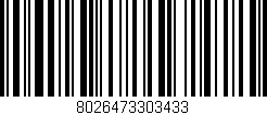 Código de barras (EAN, GTIN, SKU, ISBN): '8026473303433'