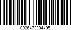 Código de barras (EAN, GTIN, SKU, ISBN): '8026473304485'