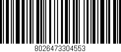 Código de barras (EAN, GTIN, SKU, ISBN): '8026473304553'