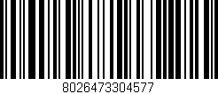Código de barras (EAN, GTIN, SKU, ISBN): '8026473304577'