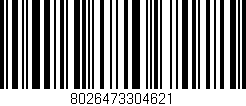 Código de barras (EAN, GTIN, SKU, ISBN): '8026473304621'
