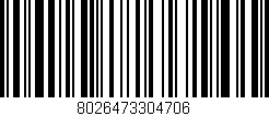 Código de barras (EAN, GTIN, SKU, ISBN): '8026473304706'