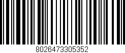 Código de barras (EAN, GTIN, SKU, ISBN): '8026473305352'