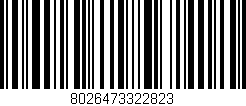 Código de barras (EAN, GTIN, SKU, ISBN): '8026473322823'